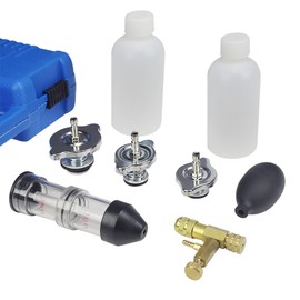 Head Gasket Leak Tester Tool Kit Head Gasket Tester Combustion Leak Test Kit Detector Without CO2 Reaction Liquid in Carrying Case