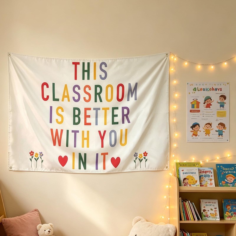 Classroom Decor for Teacher, Cute Neutral Classroom Must Haves Wall