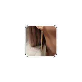 Allereyae Vintage Snake Chain Drop Earring Gold Chain Dangle Earrings Long Tassel Dangle Earrings Arc Bar Ear Jackets Earrings for Women