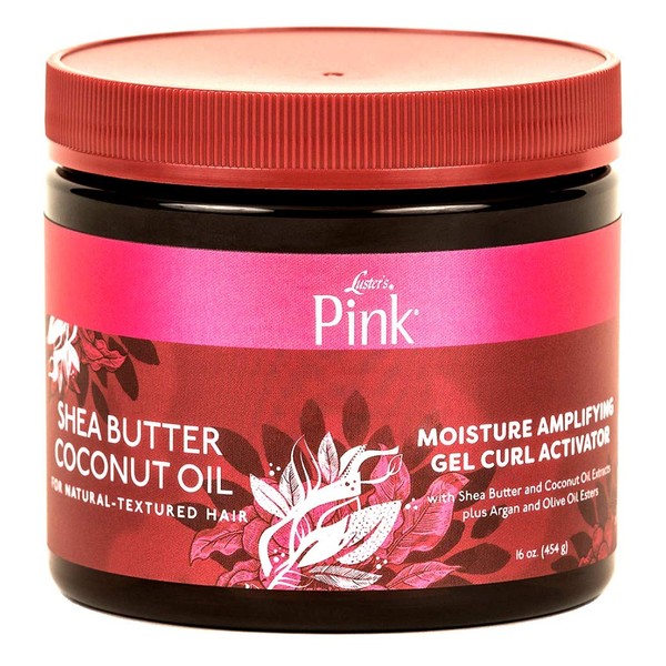 Lusters Shea Butter Coconut Oil Gel Curl Activator 16 Ounce Jar (473ml)