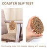 STARUBY Set of 12 Coasters Indian Floral Pattern Cork Coasters,