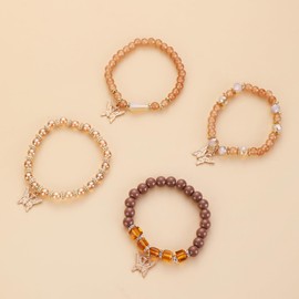 Stocking Stuffers Holiday Outfits for Women 2024 Boho Bracelets for Women Beaded Bracelets Butterfly Bracelets Boho Colorful Bracelets Stackable Bracelets Stretch Bracelets Natural Stone Bracelets Boho Jewelry Gifts