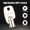 FEO-K1 Elevator Key Fire Service Key Recall Reset Keys, 1-Pack
