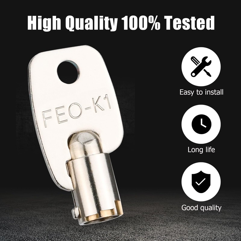 FEO-K1 Elevator Key Fire Service Key Recall Reset Keys, 1-Pack