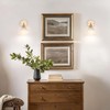 Shenmoyl Vintage Battery Operated Wall Sconce with Cute White Tulip