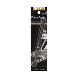 L'Oreal Pencil Perfect Self-Advancing Eyeliner, Carbon Black [190] 0.01 oz (Pack of 2)