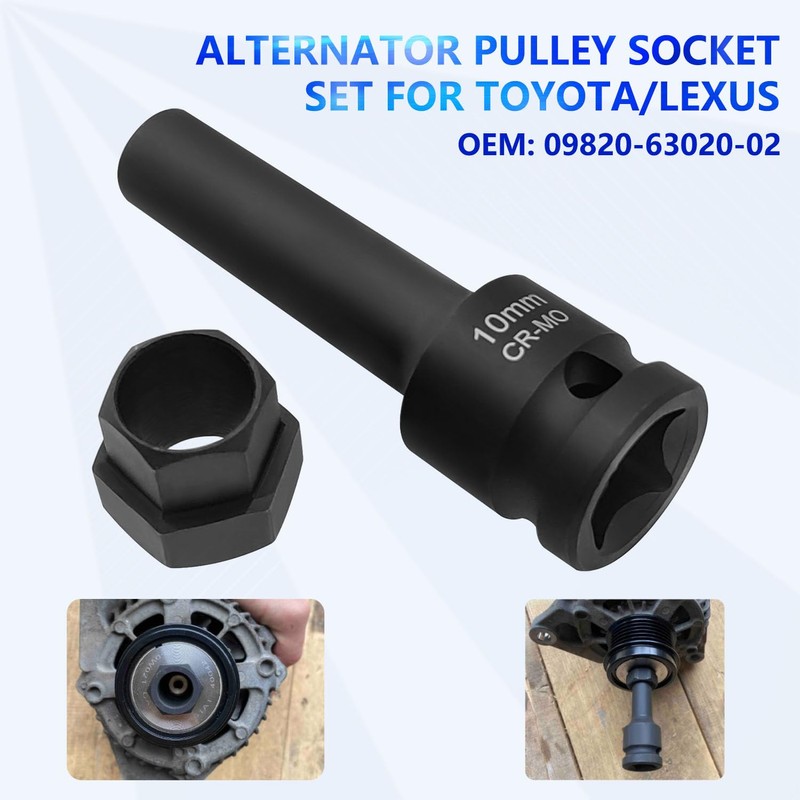 ZKTOOL Alternator Pulley Socket Special Tool for Lexus Toyota Pulley