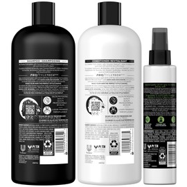 TRESemmé Pro Care Curls Shampoo and Conditioner Set Plus Flawless Curls Leave-In Conditioner Spray with Coconut Oil - Sulfate-Free Shampoo & Conditioner, Hair Care Gift Set for Women (3 Piece Set)