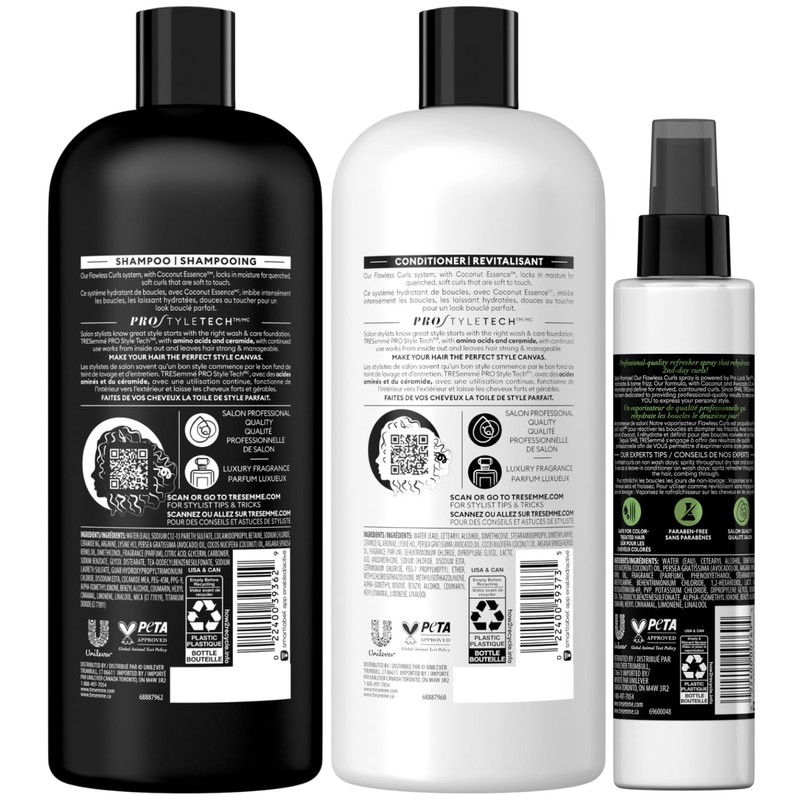TRESemmé Pro Care Curls Shampoo and Conditioner Set Plus Flawless