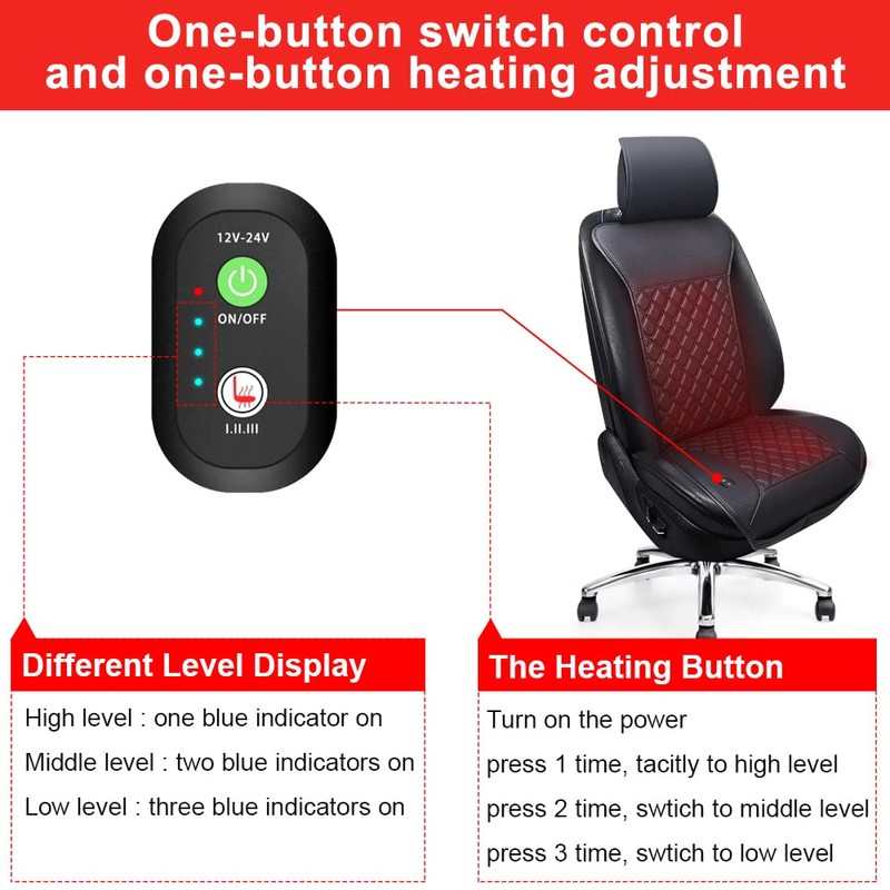 LUSRAIT Universal Seat Cushion, Comfortable Seat Cover with Full Back