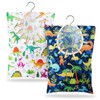 2 soportes para pinzas de ropa de dinosaurios, 15 x
