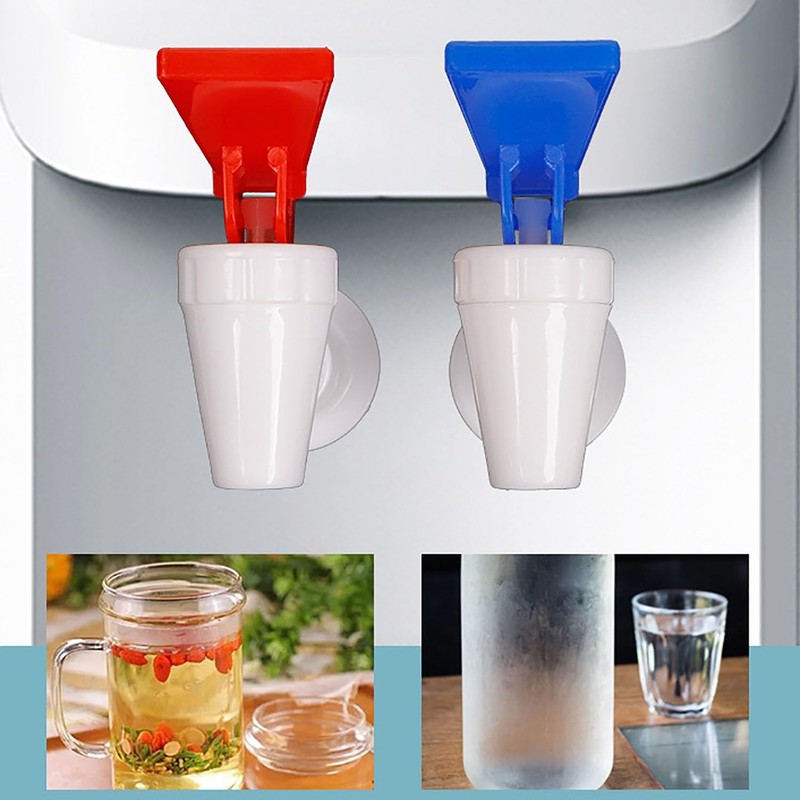 Lovelysp Water Cooler Faucets Taps Blue and Red Leak Proof