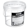 Baderke Battery Disposal Container Battery Recycling Container 1.32 Gallons Capacity
