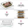FineDine 24 Piece Premium Borosilicate Glass Meal Prep Containers Glass