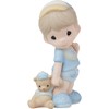 Precious Moment 222019 Oh Boy! Bisque Porcelain Figurine