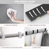 Coat Rack Wall Mounted with 3 Retractable Hooks, Heavy Duty