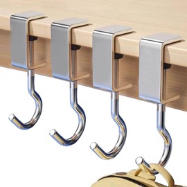 Table Hooks, Clamp Hooks, Adjustable, Movable, 360 Degree Rotation, Strong Load Capacity, Hang Bag, Headphone, Bag, Backpack, Under Desk, Screw Type, Easy Installation, No Drilling, Hanging Hardware