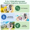 Laradola Microscope for Kids: Mini Pocket Digital Microscope 1000X Zoom
