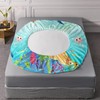 XYNHML Sea Turtle Fitted Sheet Cartoon Turtle Bed Sheets Reptile