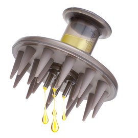 Hair Oil Applicator for Scalp Massager Brush, Dry Scalp Brush Oil Dispenser for Hair Growth Scalp Treatment Essential Oils Liquids (Grey)