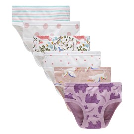 Winging Day Packs of 6 Big Girls Panties Underwear Assorted Styles Size 8
