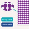 Ouzoustate 2340 PCS Purple Circle Dot Stickers 1/2" Round Stickers
