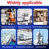 Qrity 2 PCS Cabinet Hinges Heavy Duty Lid Stay Hinges,