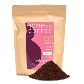 Mommee Coffee - Decaf | Low Acid, Organic, Fair Trade, Water Processed | Ground, 22 oz.