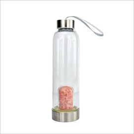 Rose Quartz Gemstones Energy Water Bottle
