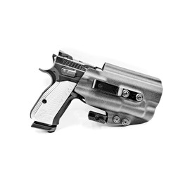 Model 1 Holster for CZ Shadow 2 / Shadow 2 Compact - TLR1 - TLR1HL, IWB, AIWB, Light Bearing Right & Left Hand (Right Hand W/Mag Carrier - Carbon Grey)