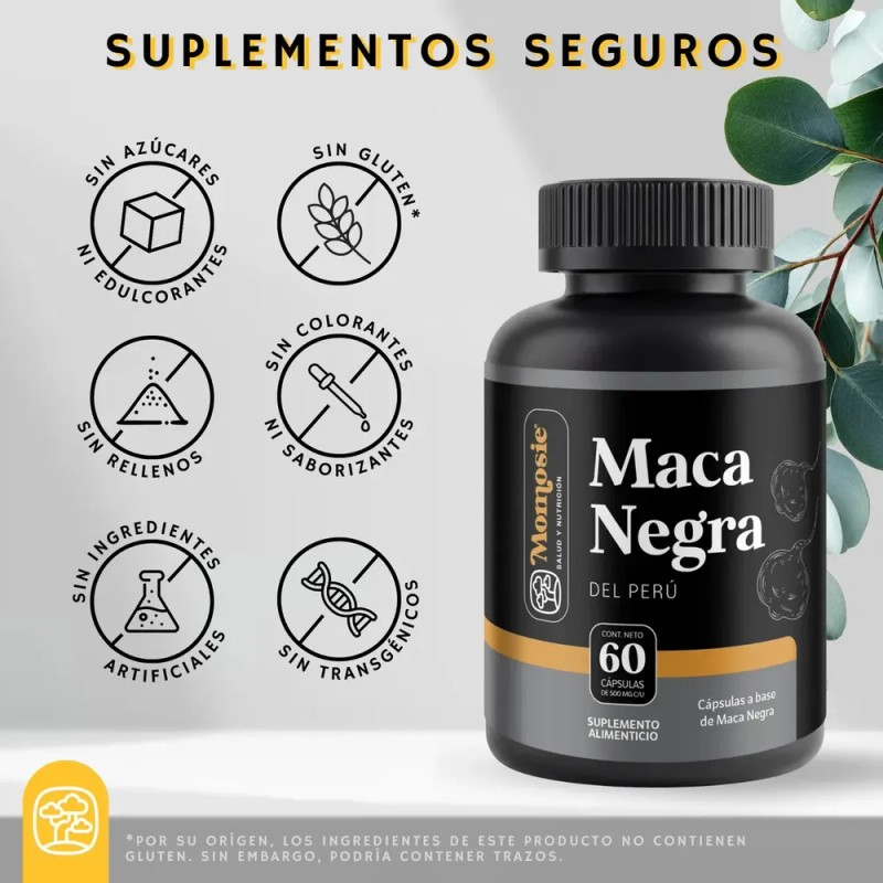 Momosie - Maca Negra Peruana 1000 Mg | Capsulas Maca