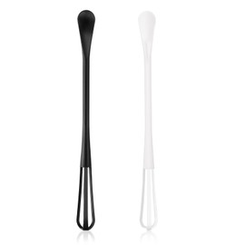 TIESOME 2 in 1 Mini Schneebesen, 2 Stück, multifunktionaler kleiner Schneebesen kleiner Schneebesen kleiner Rührballon Schneebesen langer Griff Mini Löffel manuelles Schneebesen Werkzeug zum Mischen