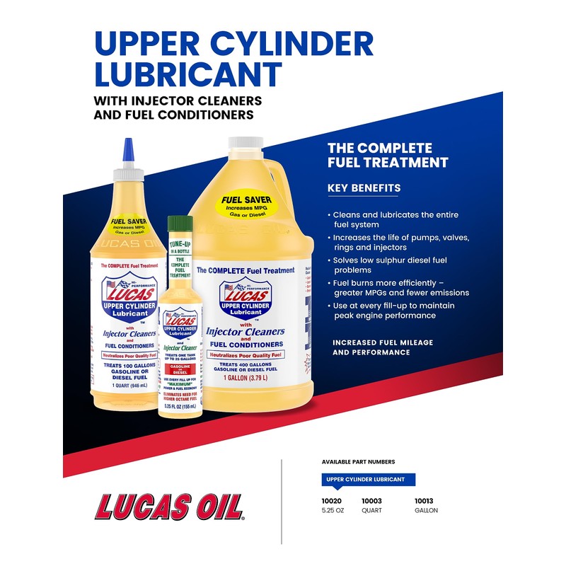 Lucas Oil 10013 Fuel Treatment - 1 Gallon