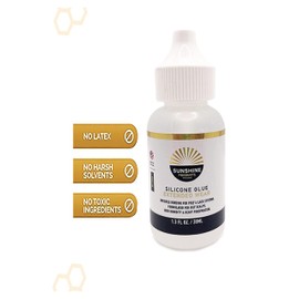 Sunshine Bond Hair Replacement Adhesive - Extended Hold for Poly and Lace Hairpiece, Wig, Toupee Systems - Invisible, Waterproof Bonding Glue, Skin Safe (Elite Silicone: 1.3oz)