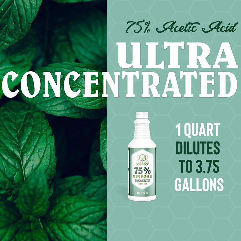 75% Vinegar - High Concentrated Acetic Acid (32 oz)