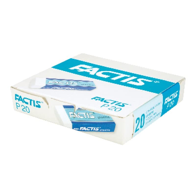 Box of 20 Erasers P20 with Cardboard Factis®