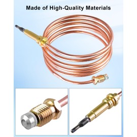 QAGGUM Oven Thermocouple Burner Fit for Bertazzoni, 1400MM Bake Gas Thermocouple Heater Replace 508041