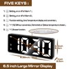 Königswerk Digital Alarm Clock,LED Electronic Clocks Large Display, Adjustable Brightness,