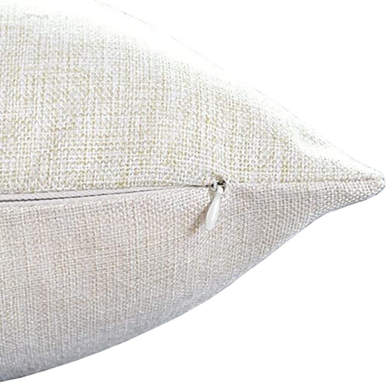 Red Stripe Cotton Linen Throw Lumbar Waist Pillow Case Cushion