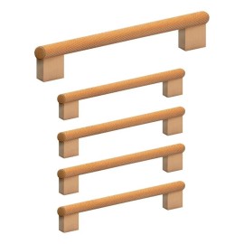 Design House Porter 3.75 Inch Center to Center Stainless Steel Pulls in Satin Gold  5 Pack