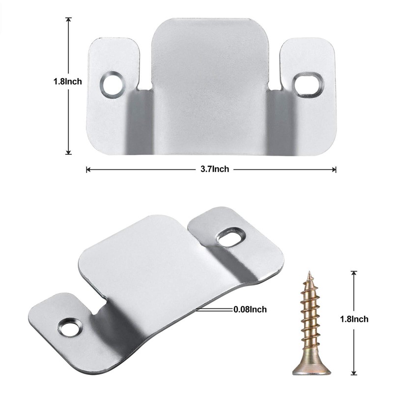 SONGTIY 4PCS Sectional Couch Connectors Furniture Connector, Premium Metal Sofa