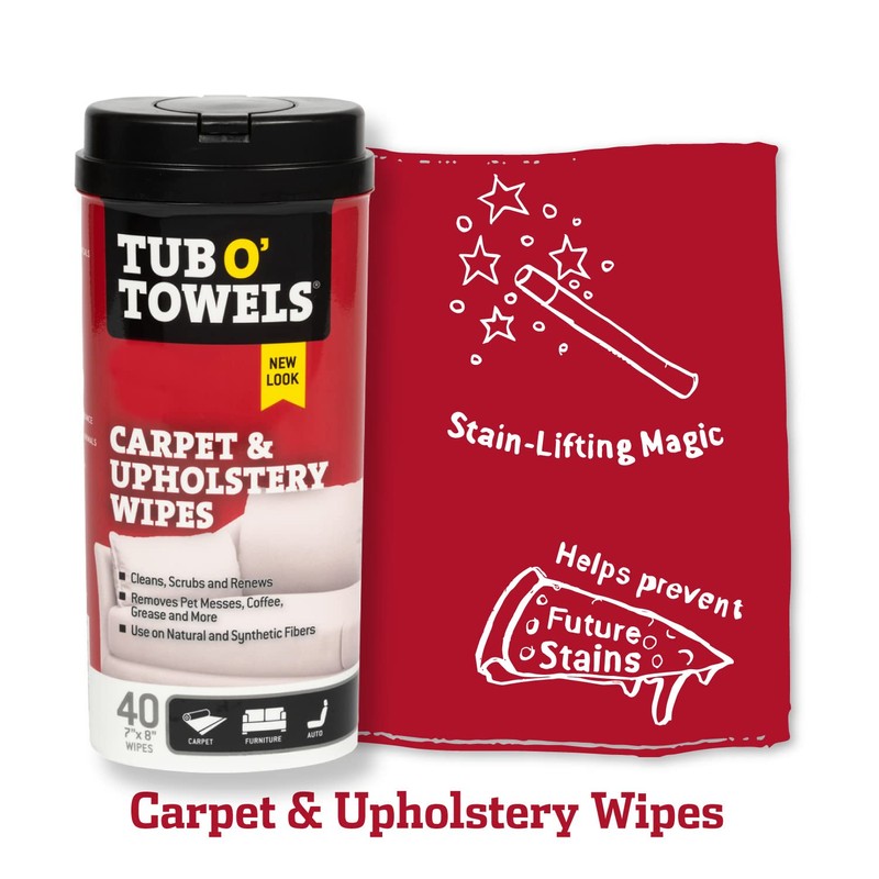 Tub O' Towels Household Cleaning Wipes Variety Pack, 7" x