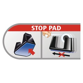 tesa 53907-00000-00 Tischabroller Easy Cut Smart, inklusiv 1 Rolle matt-unsichtbar, 33 m x 19 mm, schwarz