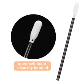 Chinco 200 Pieces Foam Swab Sponge Swab Foam Tips Sponge Stick for Inkjet Printer Print Head Camera Optical Lens Optical Equipment(Black,3.66 Inch)