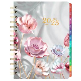 Bushypushy 2025 Planner - 2025 Planner Weekly and Monthly with Tabs Jan. 2025 - Dec. 2025