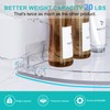 YAWSOUP Acrylic Corner Shower Shelves,Adhesive Shower Caddy Organizer for Bathroom
