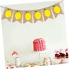 HOMSFOU Lemon Garland Decorative Garland Hessian Banner Bunting With Lemon