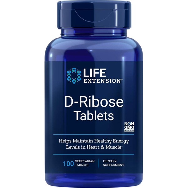 Life Extension D-Ribrose 100 Vegetarian Tablets