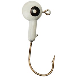 Eagle Claw Jig Head, 1/32 oz, Blanco, 10 Piezas