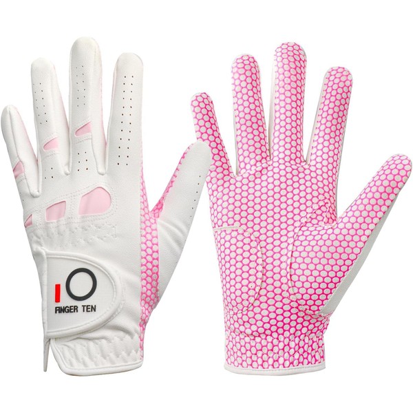 FINGER TEN Golf Gloves Ladies Left Hand with Non Slip